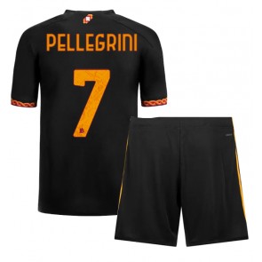 AS Roma Lorenzo Pellegrini #7 Rezervni Dres za Dječji 2023-24 Kratak Rukavima (+ kratke hlače)